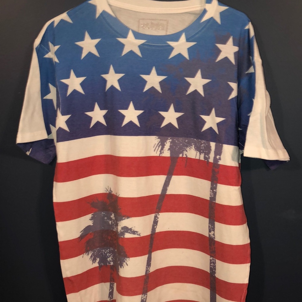 American Flag Palmtree Shirt